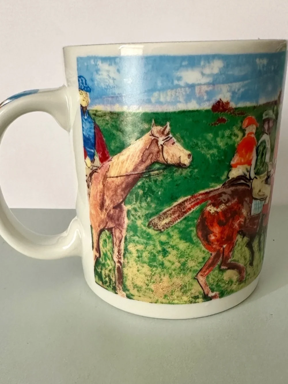 Chaleurs Master Impressionist Collection Mug of Edgar Degas Horse & Jockey